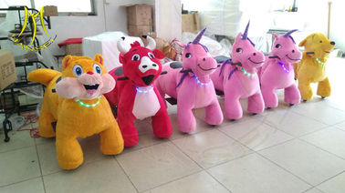 Hansel   coin operated animal scooters for mall moving toy cars for kids ride on furry animal fournisseur