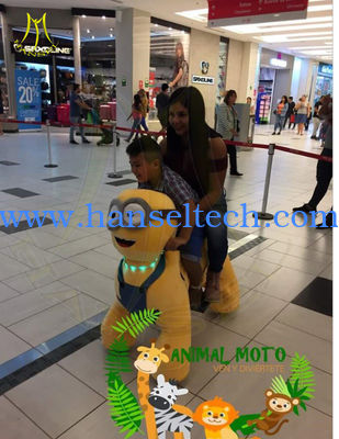 Hansel funny plush animal scooter kids electronic amusement park games equipment fournisseur