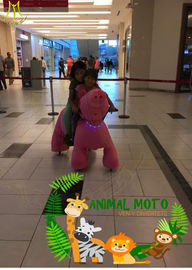 Hansel  zoo park animal walking plush battery motorized plush animal for amusement park fournisseur