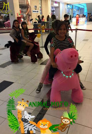 Hansel  zoo park animal walking plush battery motorized plush animal for amusement park fournisseur