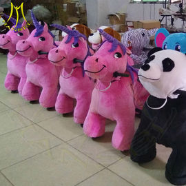 Hansel hot selling happy rides on animal motorized plush riding animals fournisseur
