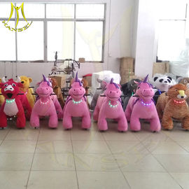 Hansel amusement park hot selling kids electric ride on plush animals fournisseur