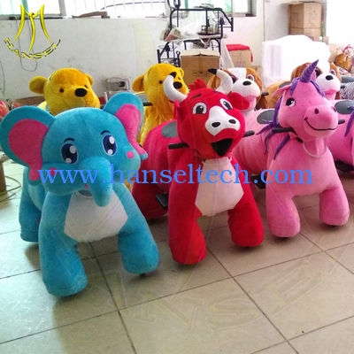 Hansel amusement park indoor electronic walkingkids plush animals fournisseur