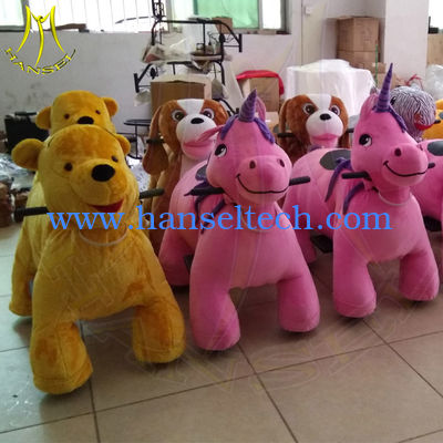 Hansel amusement park indoor electronic walkingkids plush animals fournisseur