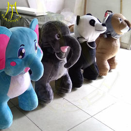 Hansel amusement park walking stuffed electric animal car for children fournisseur