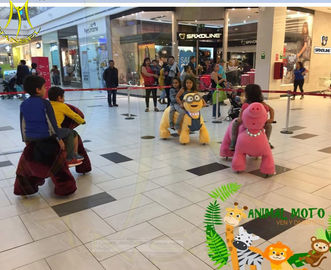 Hansel coin operated  plush animal mountables riding dinosaur toys for shopping mall fournisseur