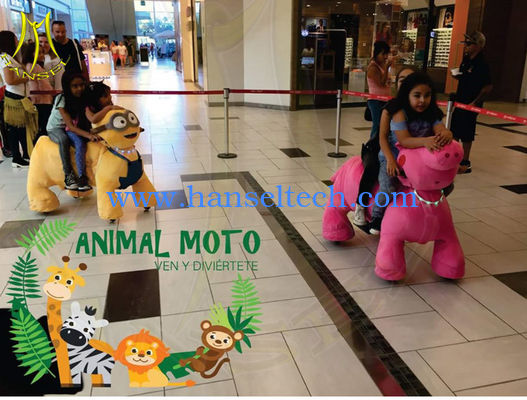 Hansel christmas deer electric ride on animals plush motorized animals battery cars fournisseur