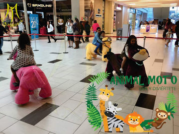 Hansel  shopping mall animal cars battery operated plush animals scooters for family ride fournisseur