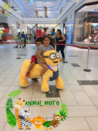 Hansel coin operated  plush animal mountables riding dinosaur toys for shopping mall fournisseur