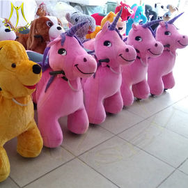 Hansel electronic walking battery operated kids plush animals scooter fournisseur