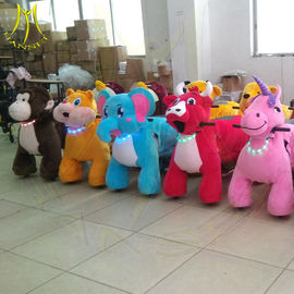 Hansel electronic walking battery operated kids plush animals scooter fournisseur