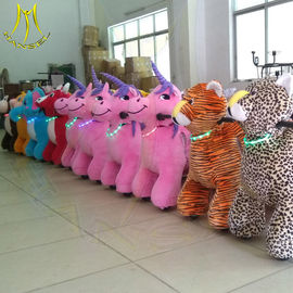 Hansel amusement stuffed battery operated kiddie indoor ride on animals fournisseur