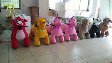 Hansel Christmas plush moving animal toy ride on bike china animal toys ride for sales fournisseur
