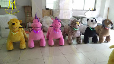 Hansel Christmas plush moving animal toy ride on bike china animal toys ride for sales fournisseur