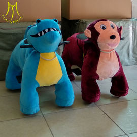 Hansel  coin operated walking electric ride on plush toys stuffed animals on wheels fournisseur