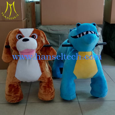 Hansel  children funfair plush animal walking rideable animal toy for christmas ride fournisseur