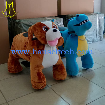 Hansel  children funfair plush animal walking rideable animal toy for christmas ride fournisseur