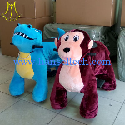 Hansel  children funfair plush animal walking rideable animal toy for christmas ride fournisseur