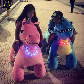 Hansel  wholesale coin operated plush electric ride electric mountable plush motorized animal for shopping mall fournisseur