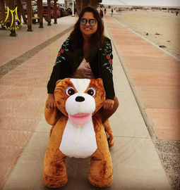 Hansel  wholesale battery plush electric ride on unicorn plush animal electric scooter for adults fournisseur
