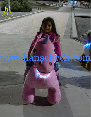 Hansel hot-selling amusement park playground kids plush riding animals dog fournisseur