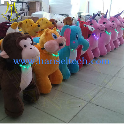Hansel amusement park children play game coin operated plush animal rides fournisseur
