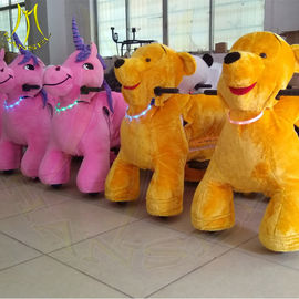 Hansel amusement games children plush battery operated electric ride on animals fournisseur