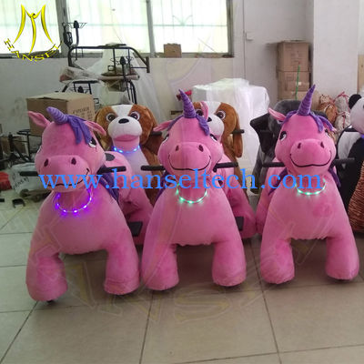 Hansel amusement park games walking elelctric ride on animals for sale fournisseur