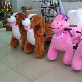 Hansel amusement park games plush animales mountables electric toy rides fournisseur