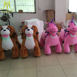 Hansel hot selling battery operated drivable stuffed electric animal scooter fournisseur