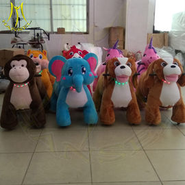 Hansel amusement children ride on plush battery operated walking animals fournisseur