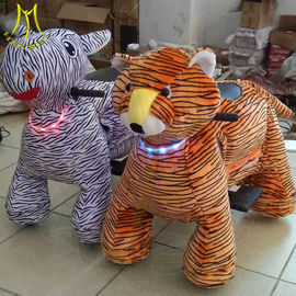 Hansel hot selling children games stuffed ride on plush motorized animals fournisseur
