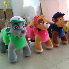 Hansel amusement park games electric walking ride on plush animal fournisseur