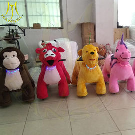 Hansel amusement park children plush battery operated ride on plush animals fournisseur
