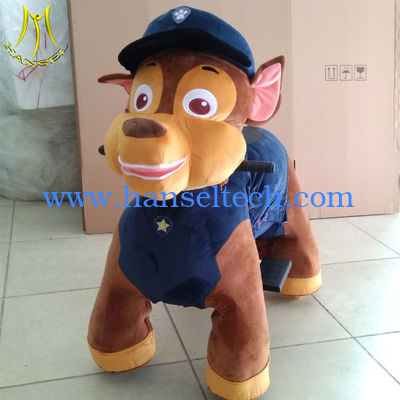 Hansel amusement park soft stuffed animal car ride for children animal scooter fournisseur