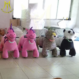 Hansel amusement park walking plush animal horse electric scooter fournisseur