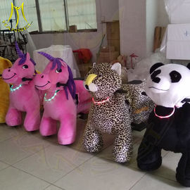 Hansel amusement park plush walking electric animal car for children fournisseur