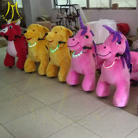 Hansel amusement park electric walking kids ride on plush animals fournisseur