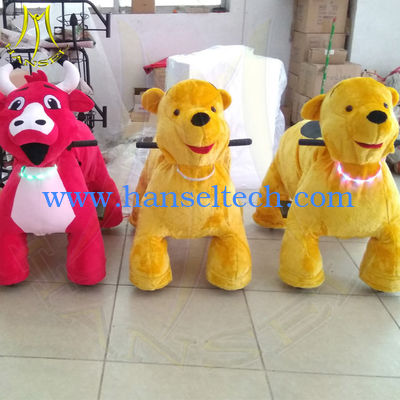Hansel amusement battery operated electric animal plush toy rides fournisseur