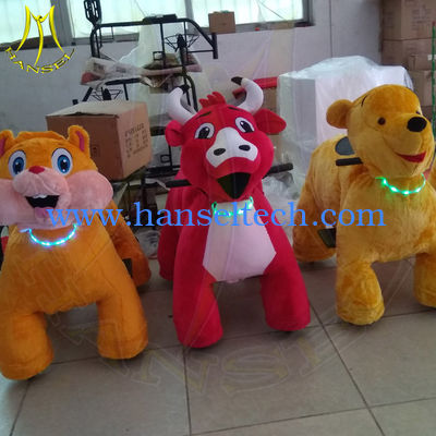 Hansel amusement battery operated electric animal plush toy rides fournisseur
