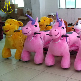 Hansel  safari kids horse battery plush electrical animal toy car for mall fournisseur