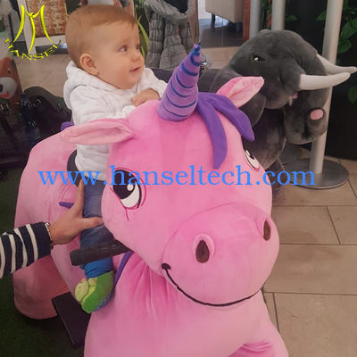 Hansel electric walking kids plush riding motorized animals for sale fournisseur