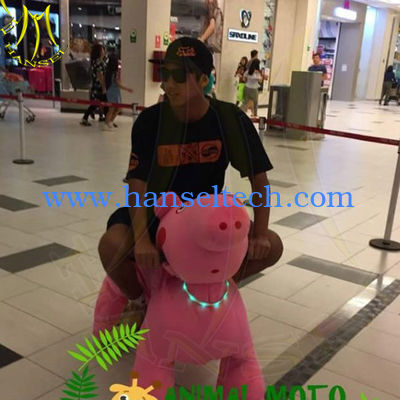 Hansel amusement park electric ride on walking stuffed animals fournisseur
