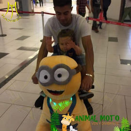 Hansel amusement park motorized coin operated plush animal plush electric ride fournisseur