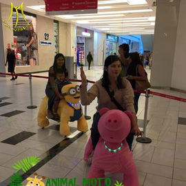 Hansel hot selling amusement park electric plush motorized animals for mall fournisseur