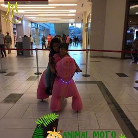 Hansel hot selling amusement park electric plush motorized animals for mall fournisseur