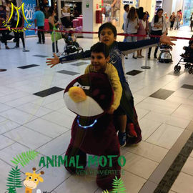 Hansel hot selling amusement park electric plush motorized animals for mall fournisseur