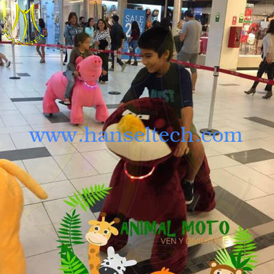 Hansel amusement park coin operated kiddy rides walking animal rides fournisseur