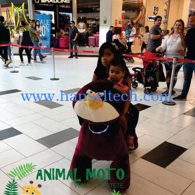 Hansel amusement park stuffed walking animal electric ride on toy fournisseur