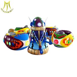 Hansel amusement park fiberglass electric carousel kids ride on toys fournisseur